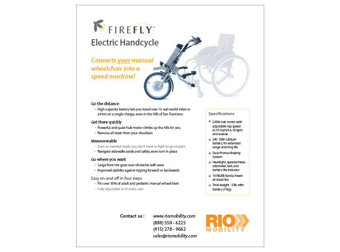 Firefly Electric Handcycle