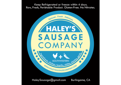 Haley’s Sausage Company Food Labels