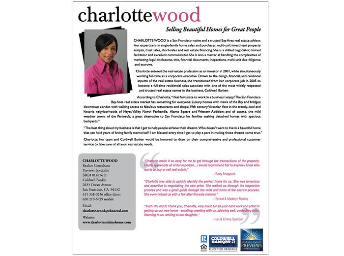 Realtor Charlotte Wood Flyer